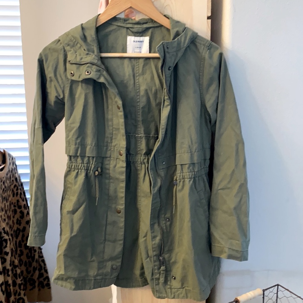 Army Green Kids Utility Jacket